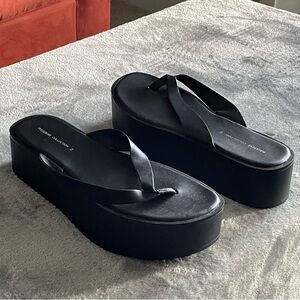 Vintage 90s Y2K Pull&Bear Platform Flip Flop Thong Sandals Sz. 9